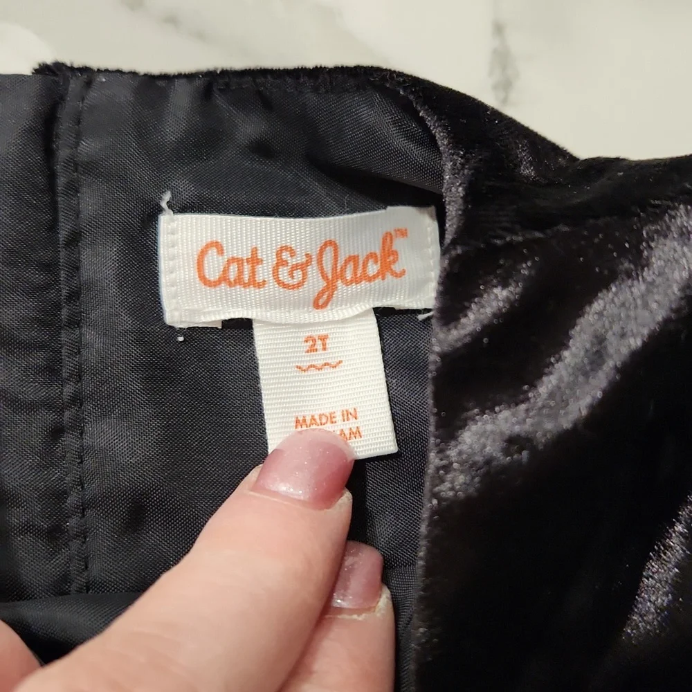 2T Cat & Jack velour jumpsuit